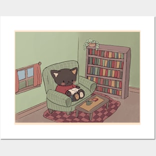 Comfy Cat Corner Posters and Art